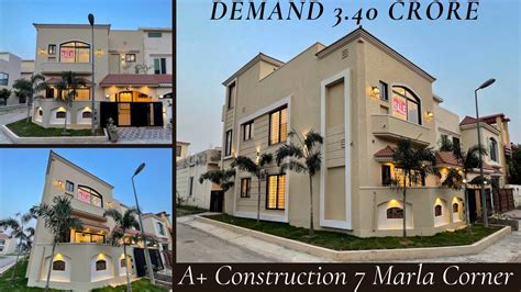 A Construction 7 Marla Brand New Corner House For Sale Bahria Town