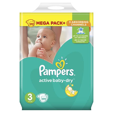 Pampers Active Baby-Dry Pelenka 3-as (Midi), 172 db - eMAG.hu