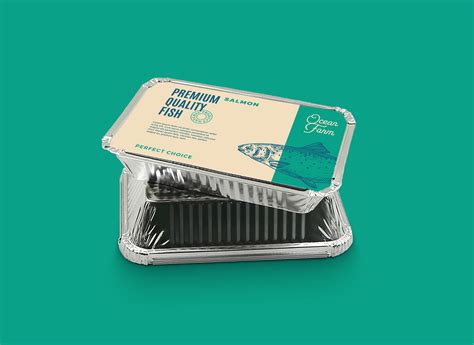 Free Aluminum Foil Food Packing Disposable Container Mockup