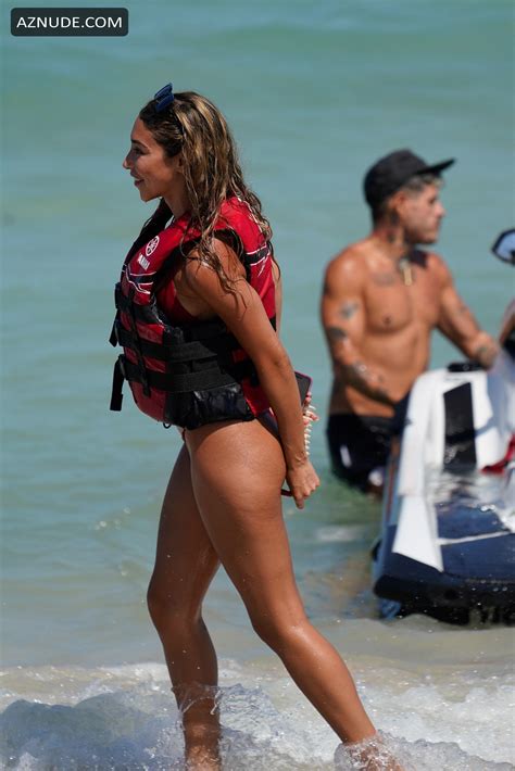 Chantel Jeffries In A Sexy Red Bikini Aznude