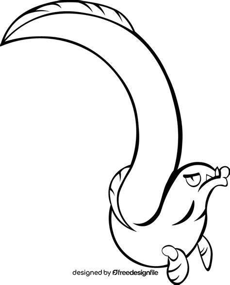 eel scary black  white clipart