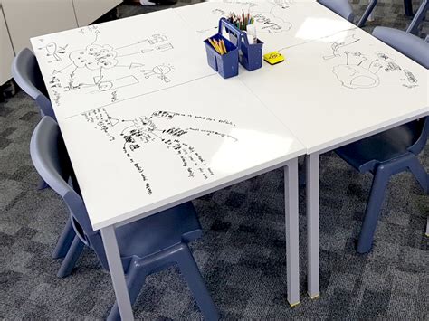 School Classroom Whiteboard Tables - Logovisual Ltd