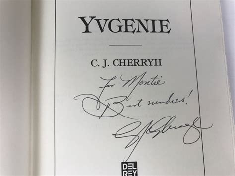 Signed First Edition 1991 Hardcover Book Yvgenie By Cj Cherryh