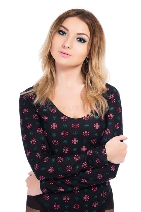 Jeune Fille Blonde Ravissante Photo Stock Image Du Blonde Mod Le