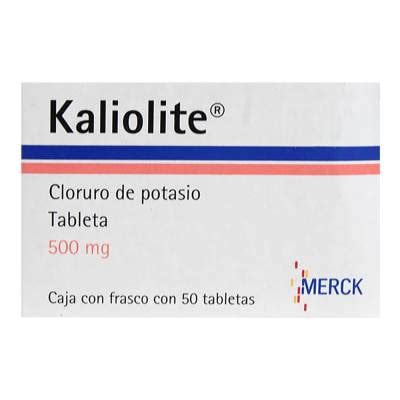 Kaliolite 500 Mg 50 Tabletas Walmart