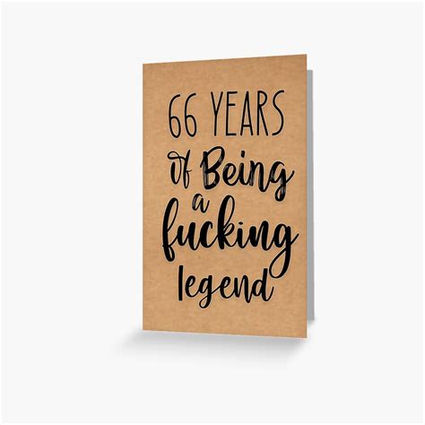 66th Birthday Card Husband Wife 66th Birthday Card For Mother