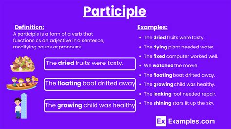 Participle 70 Examples Types Uses