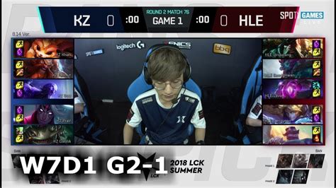 Kz Vs Hle Game Week Day S Lck Summer Kingzone Dragonx