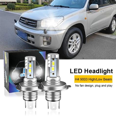 2 шт. для Toyota Rav4 2001-2005 H4 9003 светодиодные лампы для фар CSP ...
