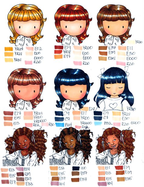 Copic Skin Color Chart Minga