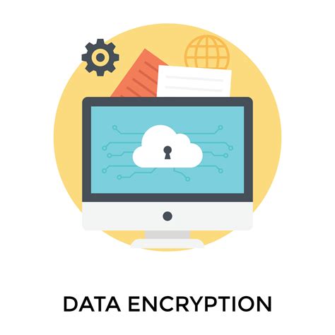 trendy data encryption  vector art  vecteezy