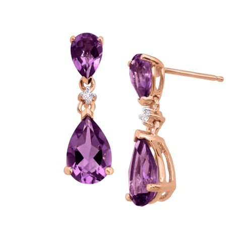 Best Rose Gold Amethyst Earrings For Your Wedding Day