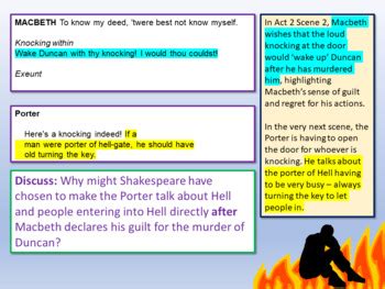 Macbeth The Porter by EnglishGCSEcouk | TPT