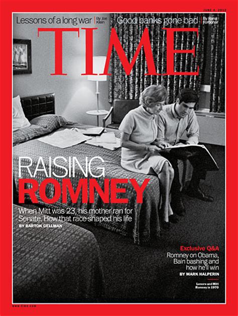 Time Magazine Cover Raising Romney June 4 2012 Mitt Romney