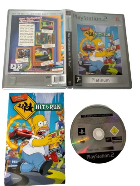 THE SIMPSONS HIT And Run PS2 Playstation Video Game Complete VGC Fast P