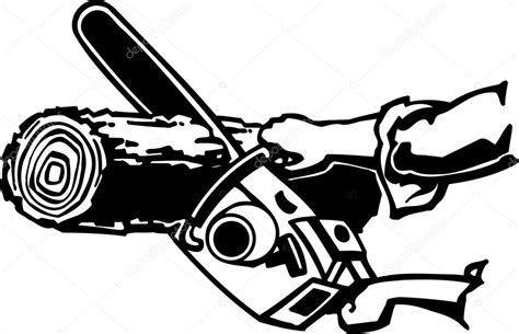 Chainsaw clipart black and white, Chainsaw black and white Transparent ...