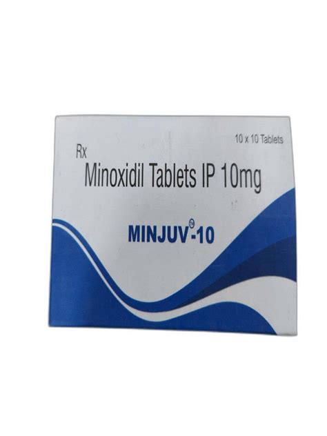 Minjuv 10mg Minoxidil Tablets At Rs 200 Stripe Minoxidil Tablet In