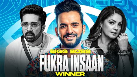 Fukra Insaan WINNING BiggBoss YouTube