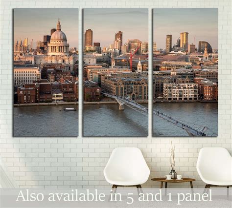 St Pauls Cathedral And The City Of London Skyline Canvas Art Wall