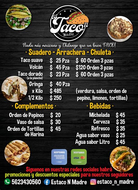 Nuestro Menu by taconmadre - Issuu