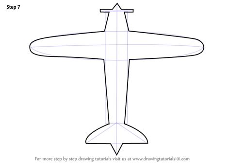 Learn How To Draw A Simple Aeroplane Airplanes Step By Step Drawing