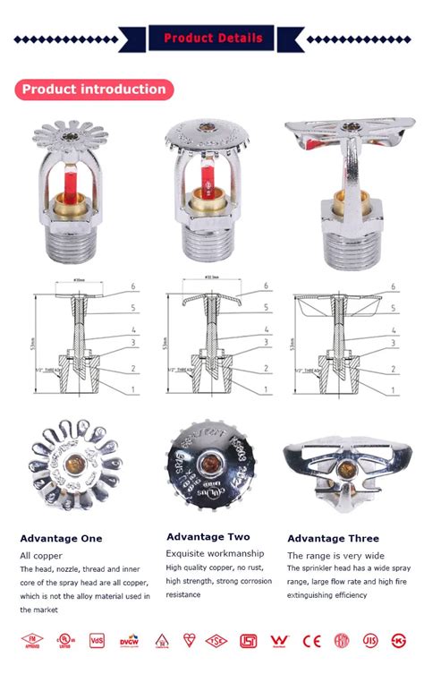 Fire Protection System Fire Sprinkler System Ul Copper Pipes Fittings