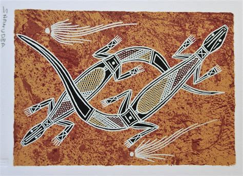 Aboriginal Lizard Art - Japingka Aboriginal Art Gallery