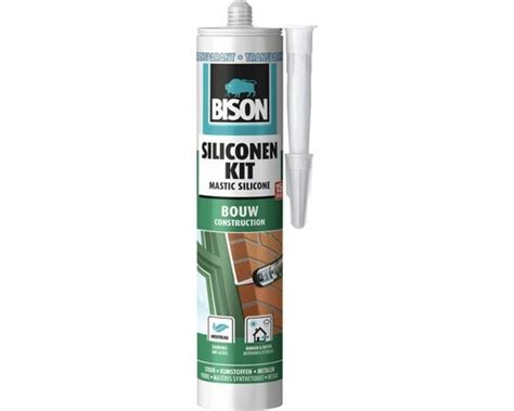 Bison Siliconenkit Bouw Transparant Lijmen Kitten Vanderveenshop