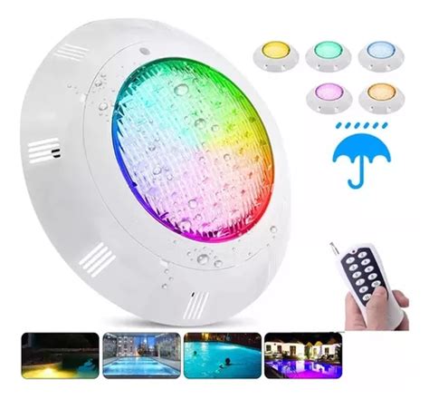 Luz De Piscina Lámpara Sumergible 15w De Para Alberca Rgb Meses sin