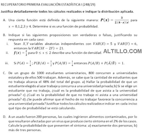 1º Parcial B Estadística Silva 2020 Cs Económicas UBA