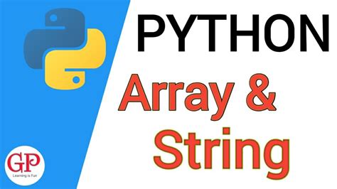 How To Use Strings In Python Arrays In Python Python Array