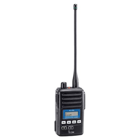 Icom IC F61 UHF Two Way Radio ATEX Version With BP227AXD Battery