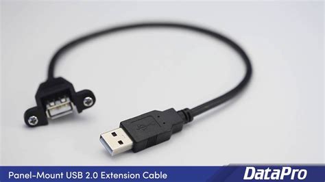 DataPro Panel Mount USB 2 0 Cable YouTube