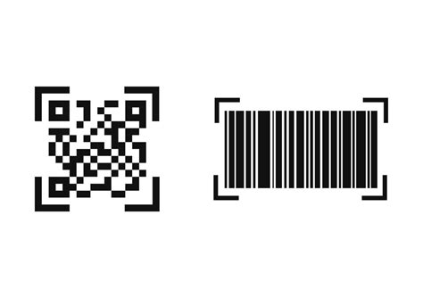 Qr Code And Bar Code Illustration Vector Art At Vecteezy