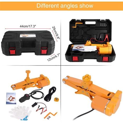 Cric Électrique Cric Hydraulique 12V 3T Cric Electrique Pour Voiture