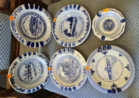 Порцеланов пепелник – 6 броя | Antique Boutique