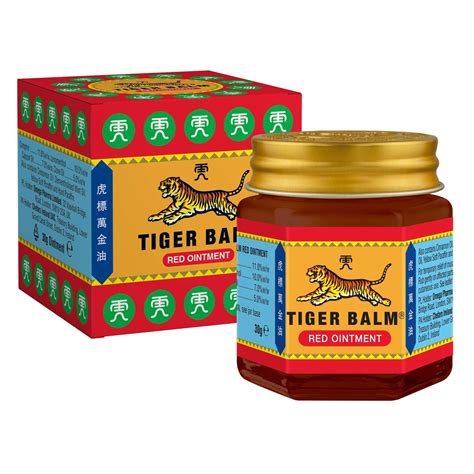 Tiger Balm Red Ointment 30 G Temporary Relief From Minor Muscular