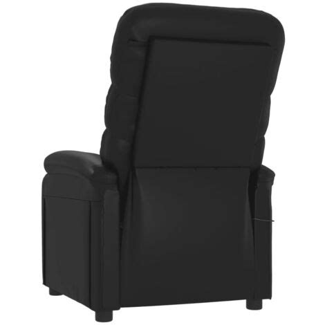 Relaxsessel Massagesessel Ruhesessel TV Sessel Schwarz Kunstleder DE27684