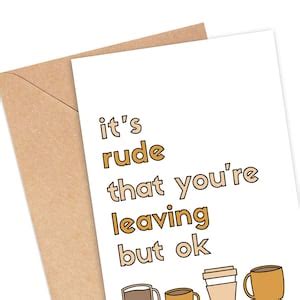 Card For Coworker Coworker Leaving Congrats New Job Card It S Rude