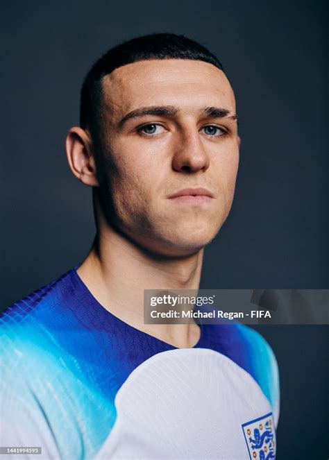 Phil Foden Of England Poses During The Official Fifa World Cup Qatar