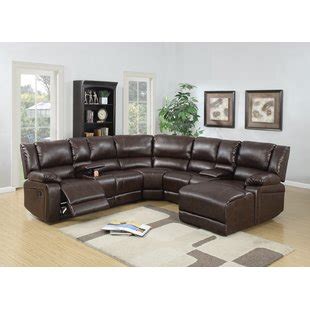 Leather Sectional Recliner Sofa – Flower Love