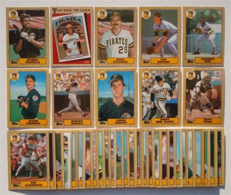 Topps Pittsburgh Pirates Team Set W Traded Cards Barry Bonds