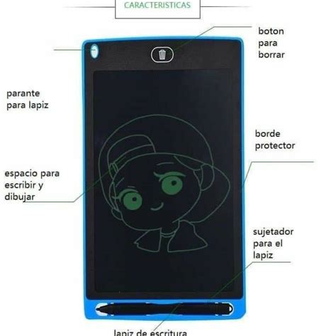 Ripley PACK X 3 PIZARRA DE ESCRITURA DIBUJO TABLET LCD 8 5 BORRADO TOTAL