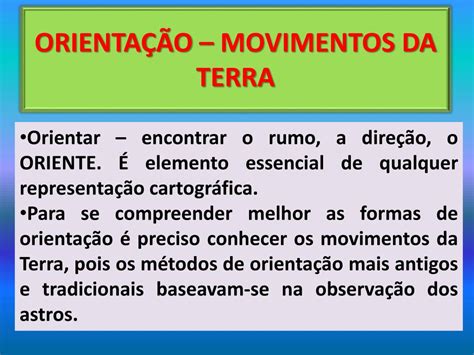 Ppt Movimentos Da Terra EstaÇÕes Do Ano OrientaÇÃo E Coordenadas