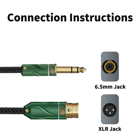 Golley LION XLR Female To 14 Inch 6 35mm TRS Jack Lead Balanced Signal