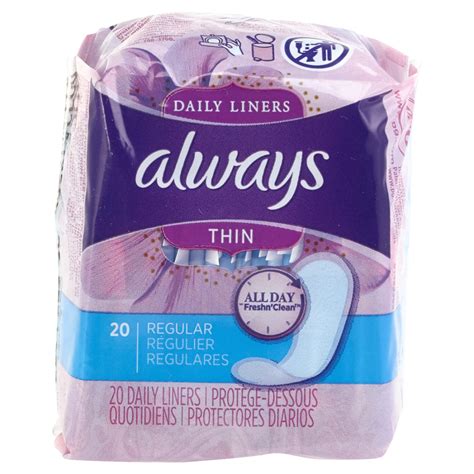 Always Daily Liners Thin Regular -20