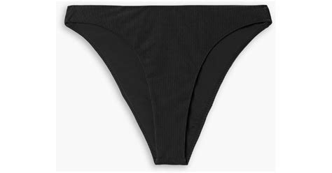 Good American Better Cheeky Ribbed Bikini Briefs In Black Lyst