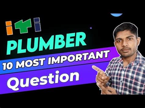 Plumber ITI Question Important Plumbing MCQ For 2023 24 Theory Exam