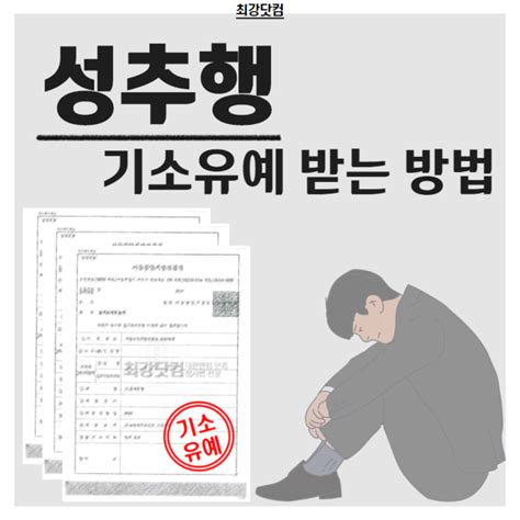 길거리 헌팅 성희롱 기소유예 성공 성범죄 전과 피함 뚠뚜니