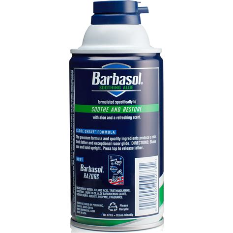 Pack Barbasol Thick And Rich Shaving Cream With Soothing Aloe